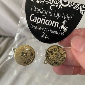 💙10 for $10💙NWT Designs by me Capricorn 2 Pack Charms CC